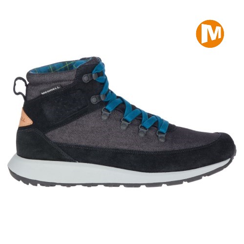 Merrell Ashford Classic Chukka Leather Winterstiefel Herren Schwarz [DE-IHTVJ]